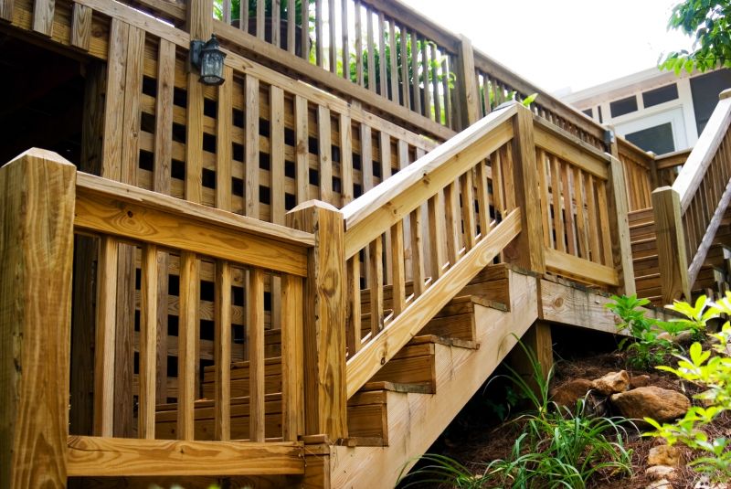 Deck Stairs and Railing